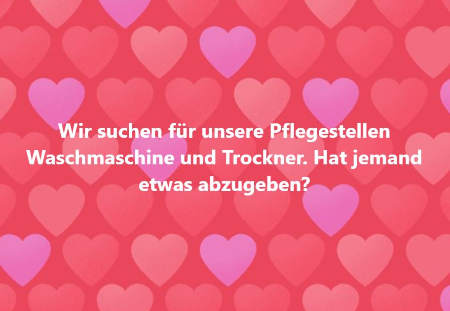 Waschmaschine und Trockner gesucht
