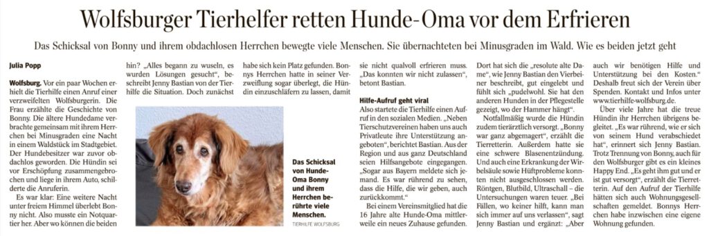 Hunde-Oma gerettet